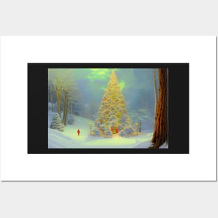 Christmas forest Posters and Art